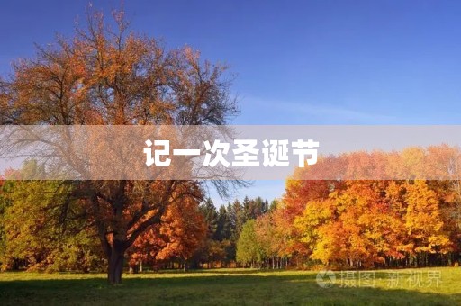 记一次圣诞节 记一次圣诞节