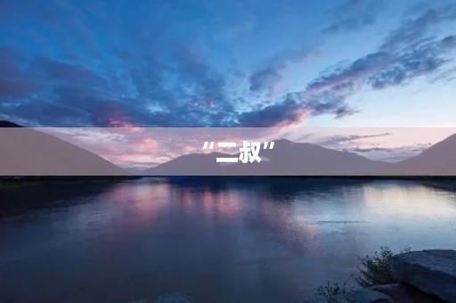 “二叔”