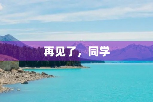 再见了，同学