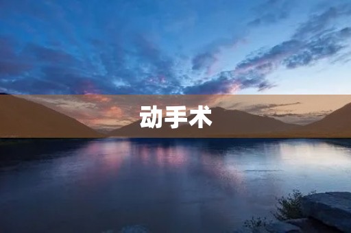 动手术 动手术