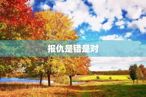 报仇是错是对