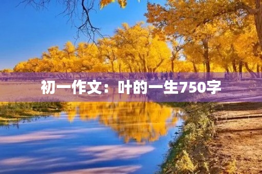 初一作文:叶的一生750字 初一作文:叶的一生750字