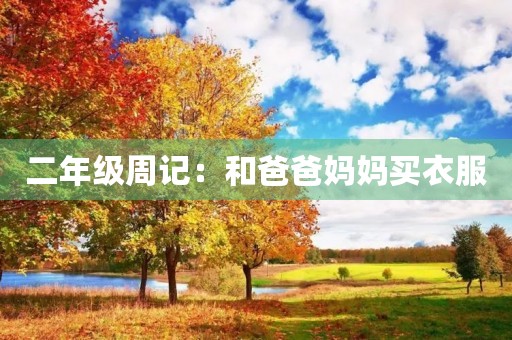 二年级周记:和爸爸妈妈买衣服 二年级周记:和爸爸妈妈买衣服