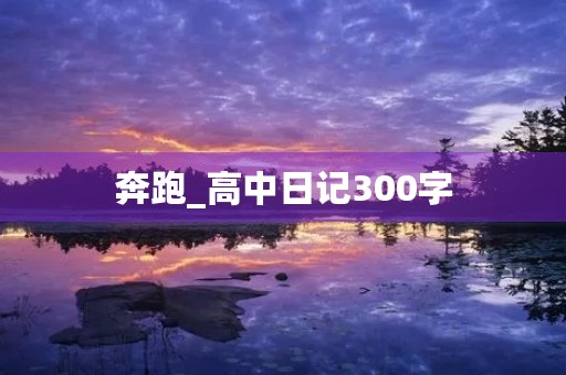 奔跑_高中日记300字