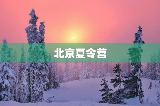 北京夏令营
