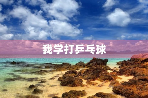 我学打乒乓球 我学打乒乓球