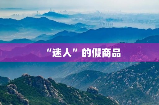 “迷人”的假商品 “迷人”的假商品