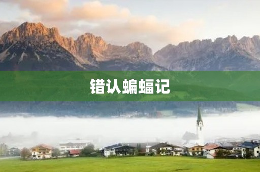 错认蝙蝠记