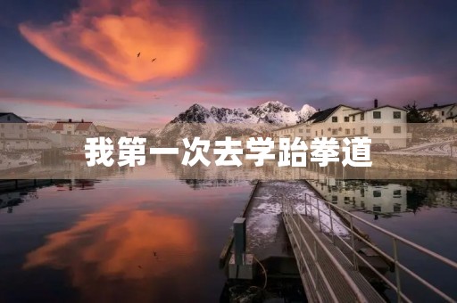 我第一次去学跆拳道 我第一次去学跆拳道