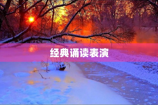 经典诵读表演