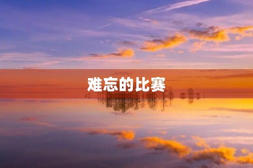 难忘的比赛