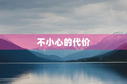 不小心的代价