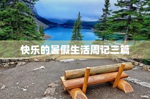 快乐的暑假生活周记三篇