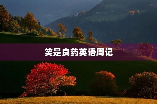 笑是良药英语周记 笑是良药英语周记