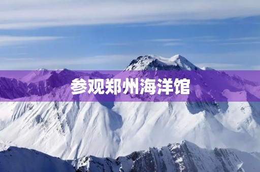 参观郑州海洋馆 参观郑州海洋馆