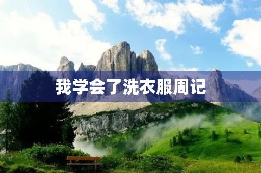 我学会了洗衣服周记 我学会了洗衣服周记