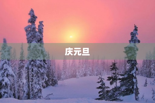 庆元旦