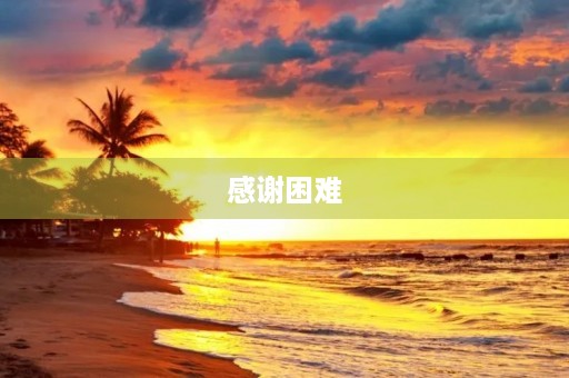 感谢困难