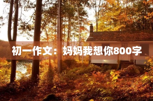 初一作文：妈妈我想你800字