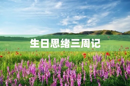 生日思绪三周记