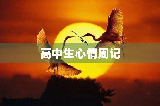高中生心情周记 高中生心情周记