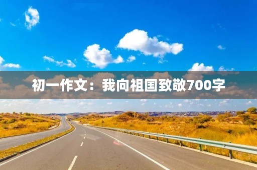 初一作文：我向祖国致敬700字