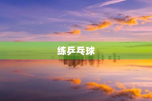 练乒乓球