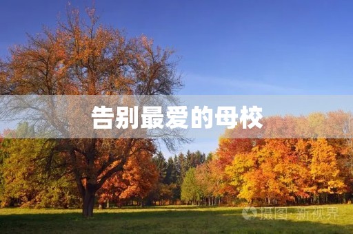告别最爱的母校