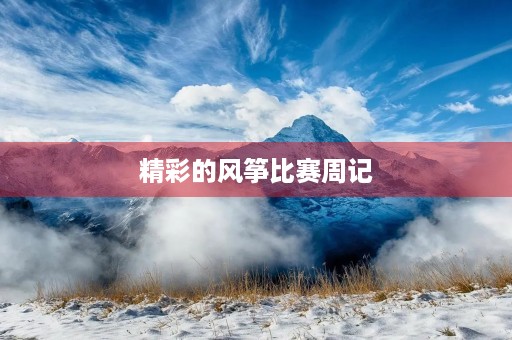 精彩的风筝比赛周记 精彩的风筝比赛周记