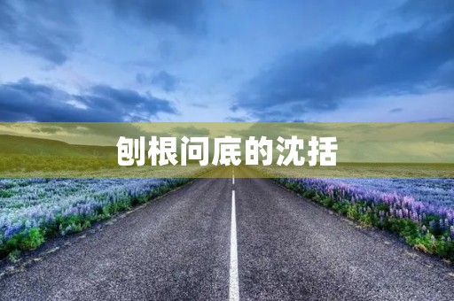 刨根问底的沈括