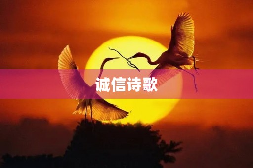 诚信诗歌