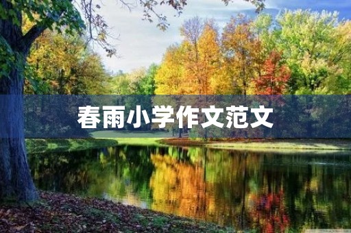 春雨小学作文范文