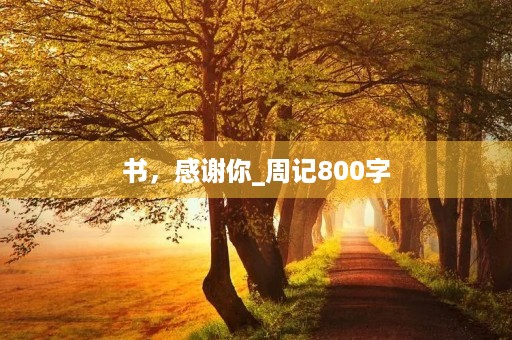 书,感谢你_周记800字 书,感谢你_周记800字
