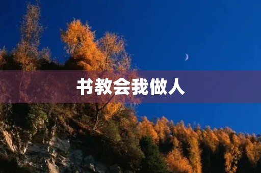 书教会我做人 书教会我做人