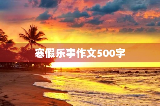 寒假乐事作文500字