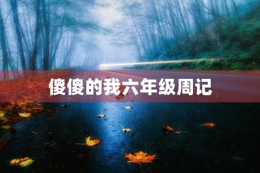 傻傻的我六年级周记