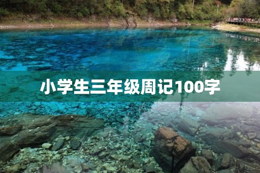 小学生三年级周记100字