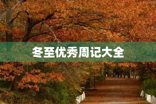 冬至优秀周记大全 冬至优秀周记大全