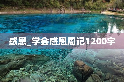 感恩_学会感恩周记1200字