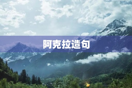 阿克拉造句