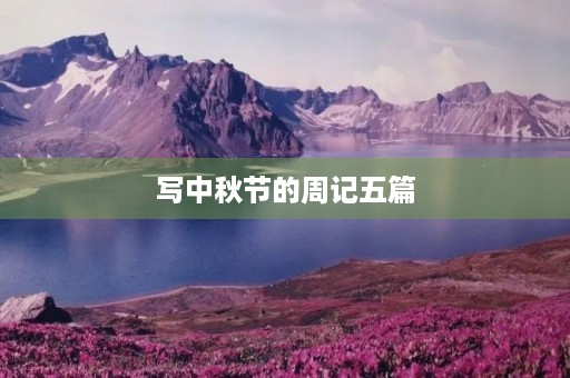 写中秋节的周记五篇 写中秋节的周记五篇