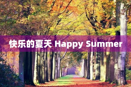 快乐的夏天 Happy Summer
