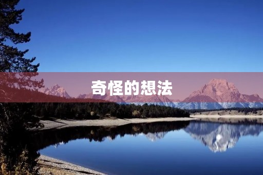 奇怪的想法