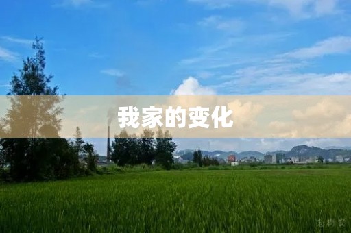 我家的变化