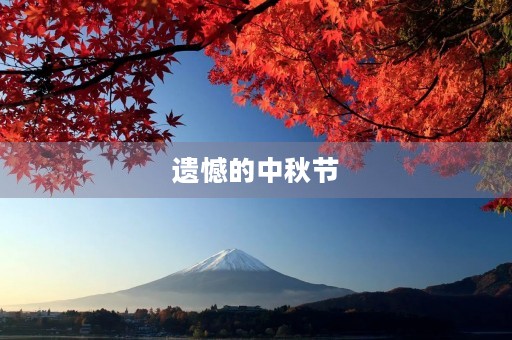 遗憾的中秋节