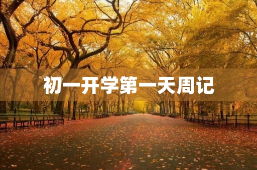 初一开学第一天周记 初一开学第一天周记