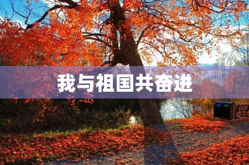 我与祖国共奋进