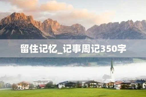 留住记忆_记事周记350字