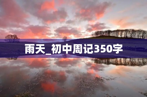 雨天_初中周记350字