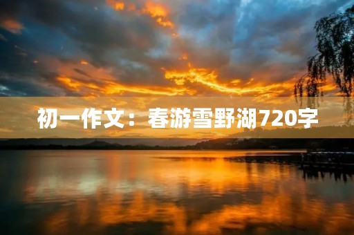 初一作文：春游雪野湖720字